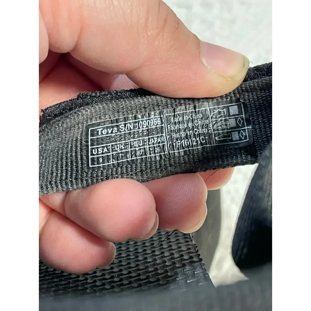 Teva Black Sport Sandals Women’s Size 9 — SN 1090969